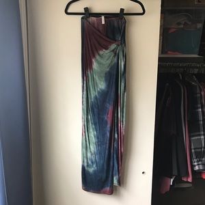 Tie dye maxi skirt
